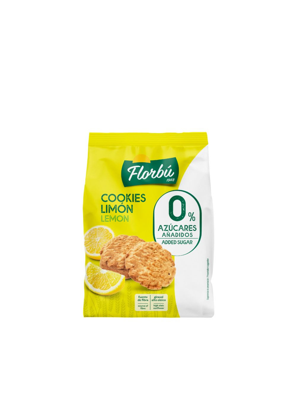 Florbu Печенье без сахара Cookies cookies Limon lemon лимонные 130г — Крем, Испания (303356424)