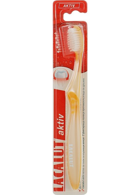 Зубна щітка Зубная щетка "Aktiv", желтая (2-984465) Lacalut (369793292)