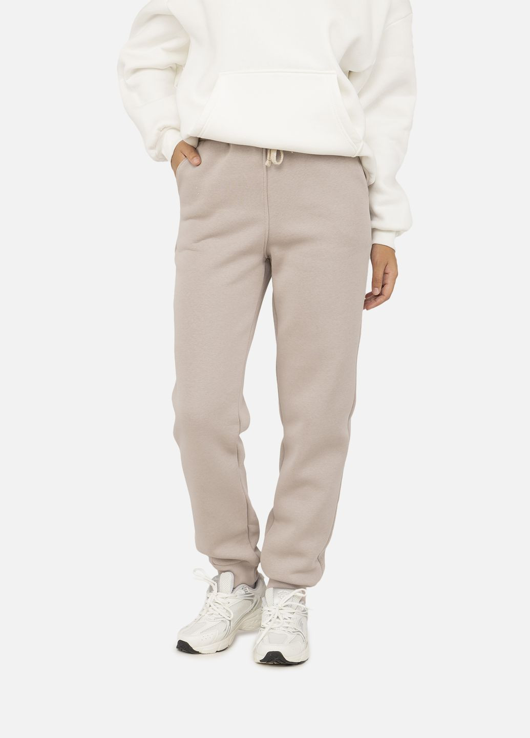 Женские спортивные штаны цвет бежевый ЦБ-00254567 Yuki (306713271)