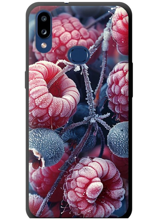 TPU чорний чохол 'Морозні ягоди' для Endorphone Samsung Galaxy A10s A107F (285111680)