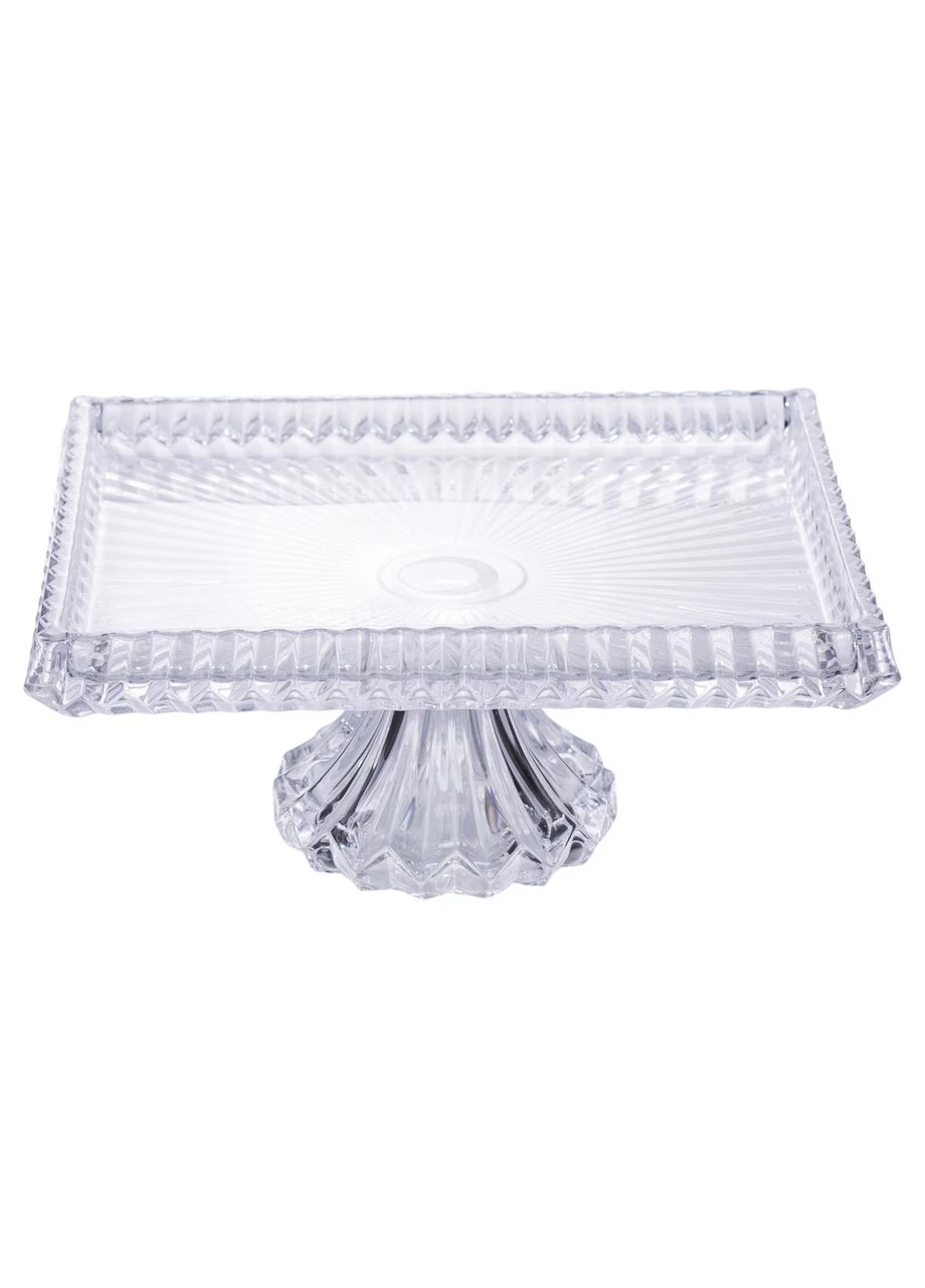 Тортівниця прямокутна на ніжці 30×25×13 (см) скляна HP-19-147 Yiwu (377036682)