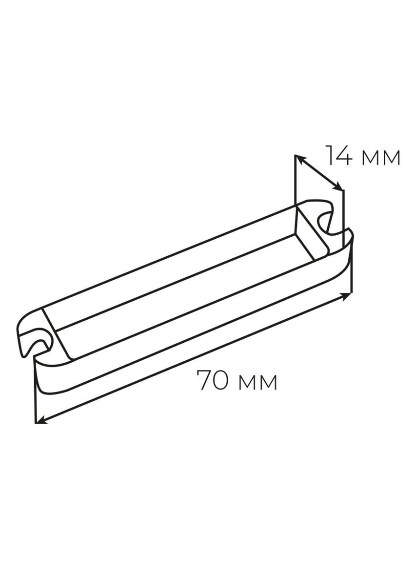 Art. B010601002 Декоративный аксессуар под подходящую планку 10мм AGB (323483743)