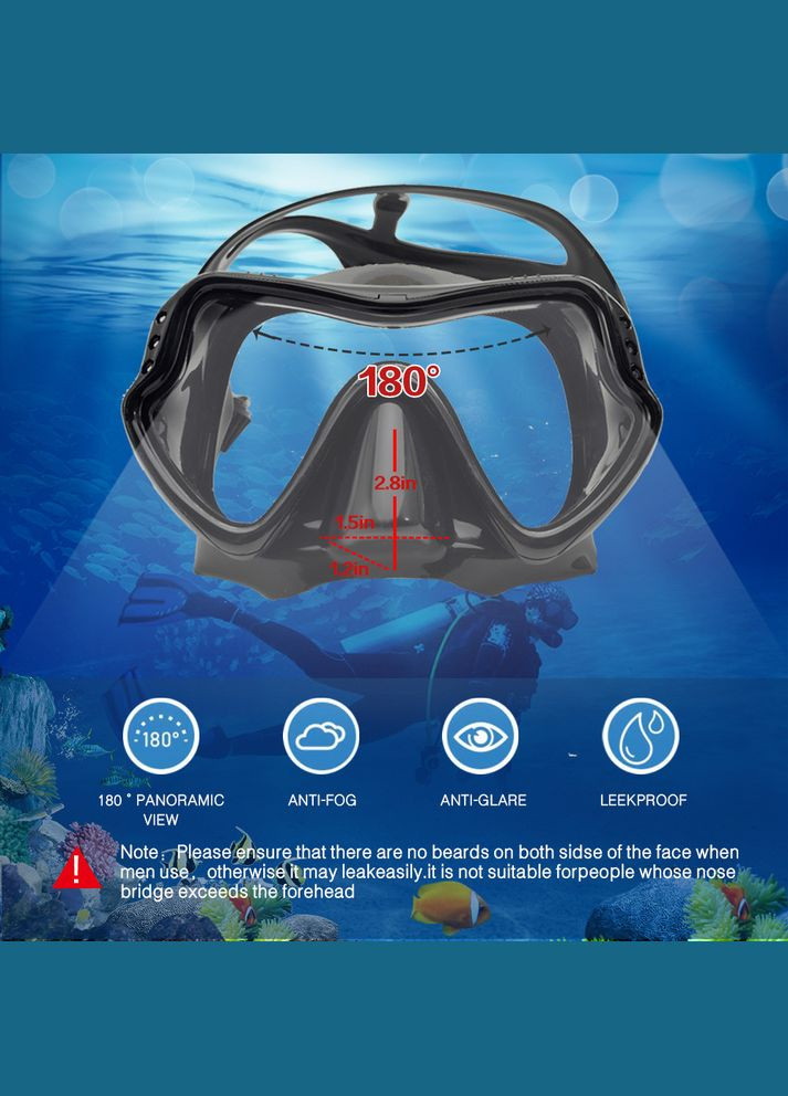 Набір для дайвінгу маска з трубкою M606 Yellow No Brand (335878223)