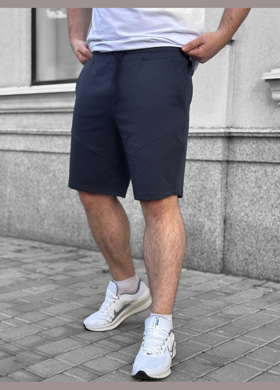 Шорти Crocs з акцентними швами темно-сині No Brand (331015273)