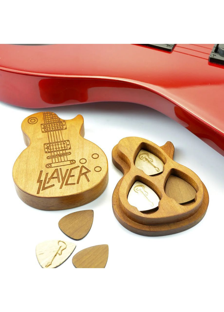 Футляр для медиаторов из натурального дерева Профессиональному музыканту в День Рождения Handmade 218-001-004 (364988930)