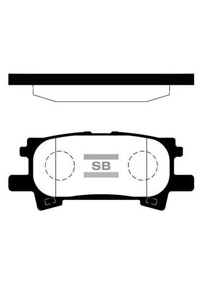 Колодка торм. диск. LEXUS RX 03- задн. (пр-во SANGSIN) SP1385 HI-Q (364975436)
