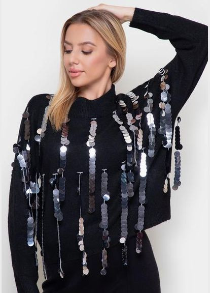 Черный свитер 110-68123-87 черный black sam Samange