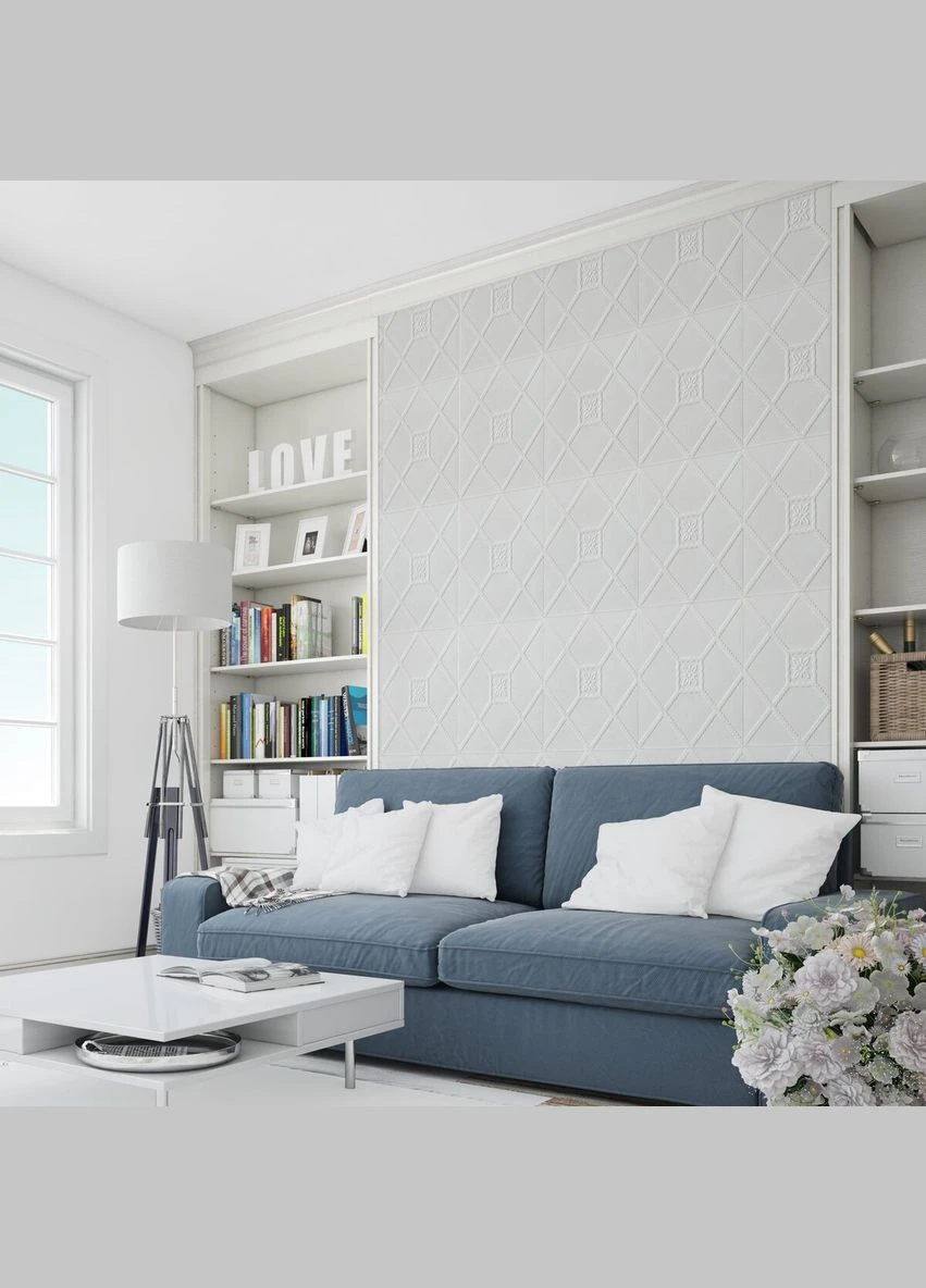 Самоклеюча 3D панель декор 700x700x4мм SW-00001351 Sticker Wall (327088486)