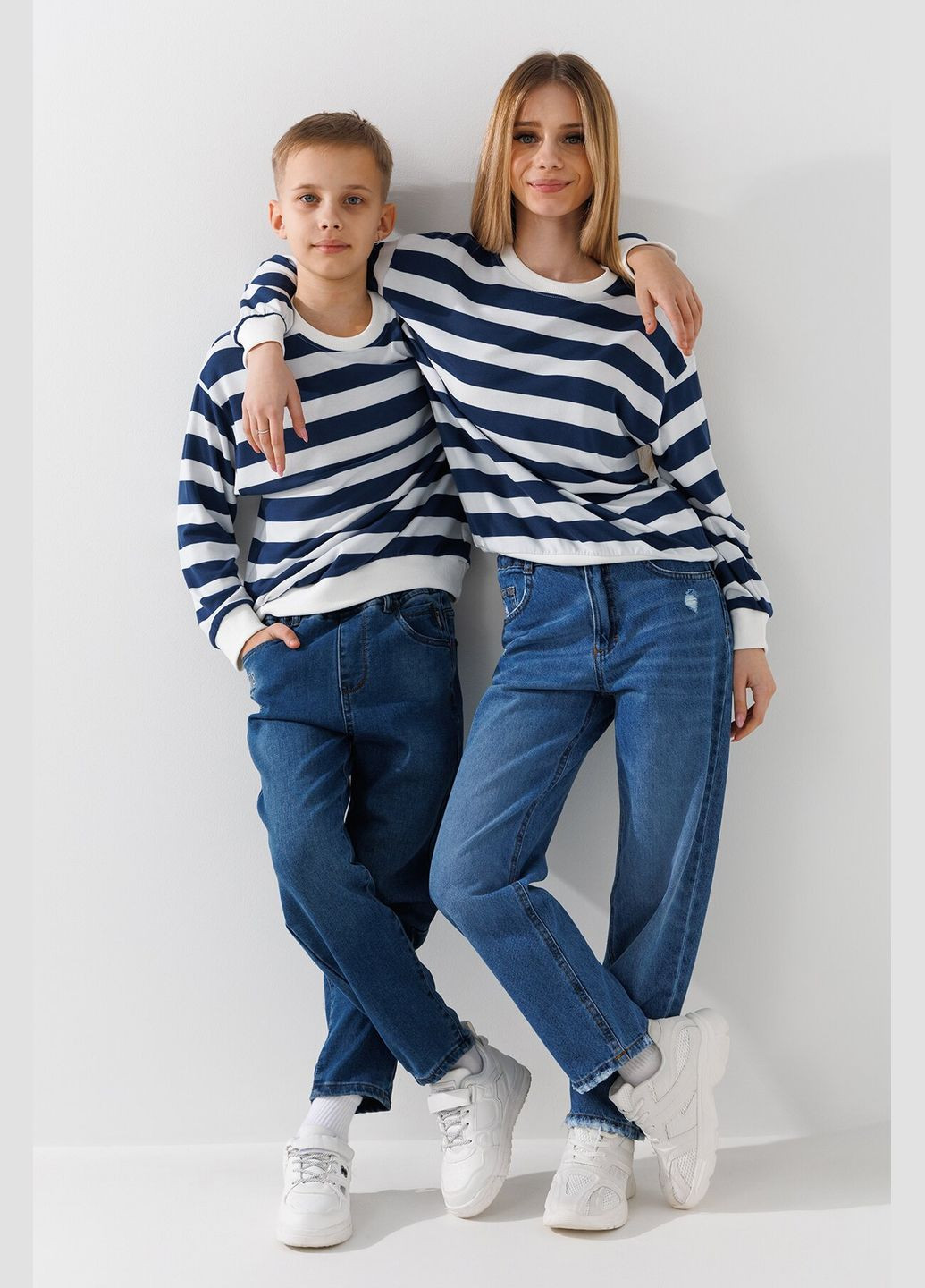 First Kids свитшот с узором унисекс 0067 146 см shop (2000990882462) синий повседневный