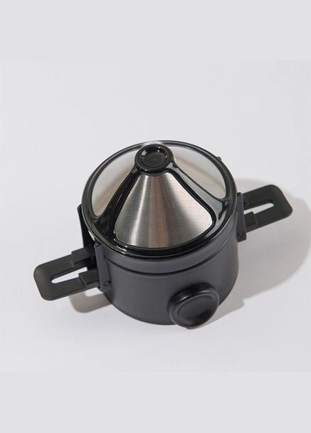 Пуровер/воронка/фильтр для ручной заварки кофе многоразовый Coffee Maker, Black Semi (334891529)