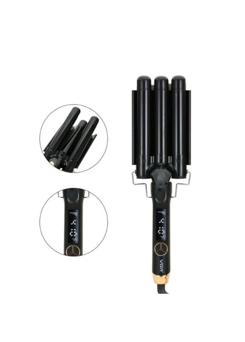 Плойка потрійна V-591 для завивки волосся, діаметр 25 мм. VGR (322580785)