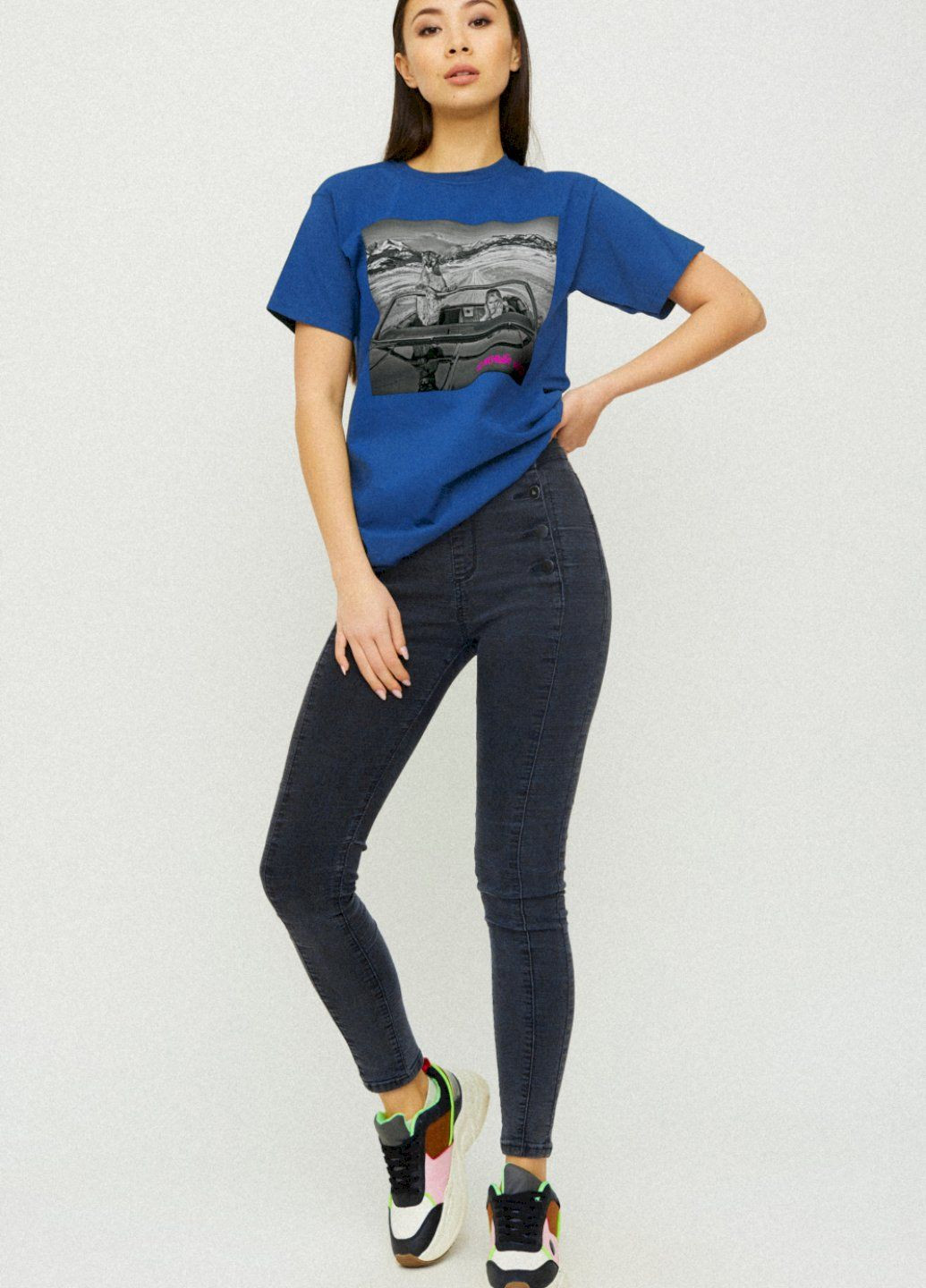 Футболка Boyfriend / air print / YAPPI - (325222399)