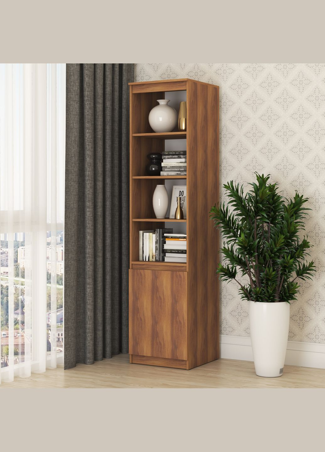 Пенал с открытыми полками Нео 1Д 50x50x210 см (MBS-1159) MebelStar (334300351)