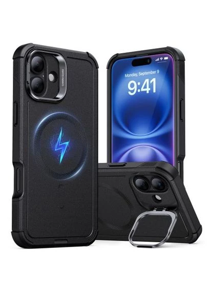 Протиударний чохол з підставкою Cyber Tough Case with Stash Stand (HaloLock) для (1A7630102) ESR iPhone 16 (359446871)