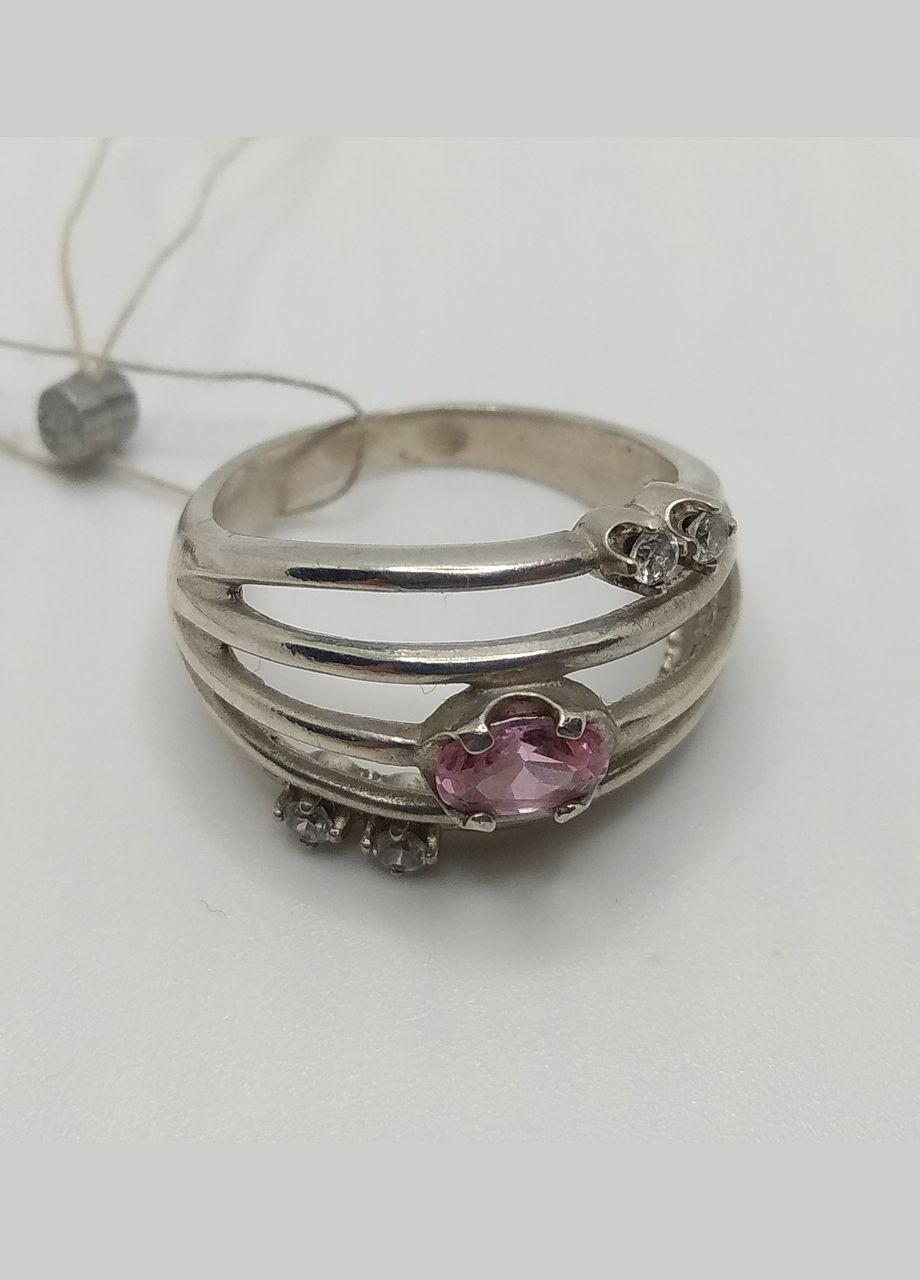 Кольцо серебро 925° 5,70г. имитация розовый кварц () Харківський ювелірний завод 021952 (305583007)