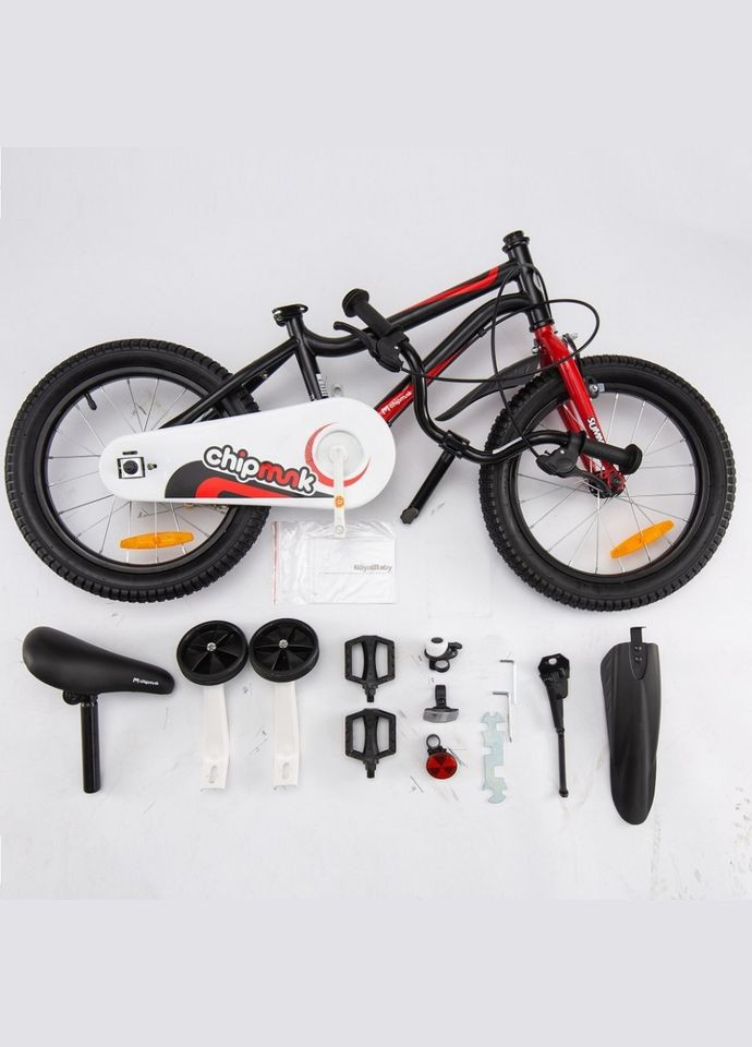 Велосипед детский Chipmunk MK 16", OFFICIAL UA, черный (CM161-black) RoyalBaby (316396504)