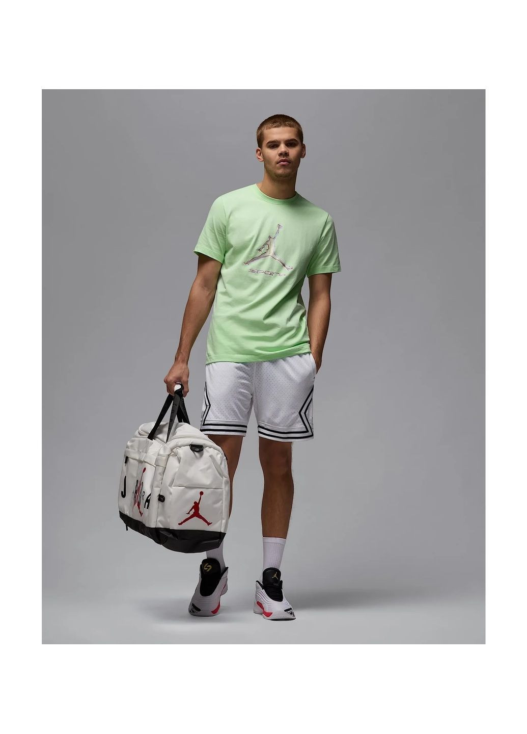 Зеленая футболка мужская sport green Air Jordan