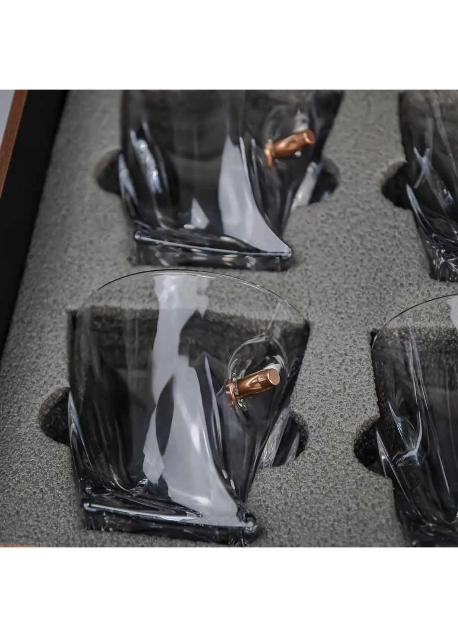 Набор для виски с камнями, 6 стаканов Подарок на День Рождения Handmade 225-001-020.3 (367108551)