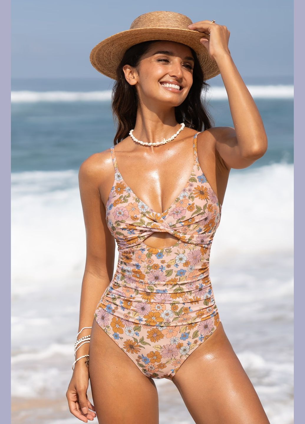 Пудровий літній купальник CUPSHE