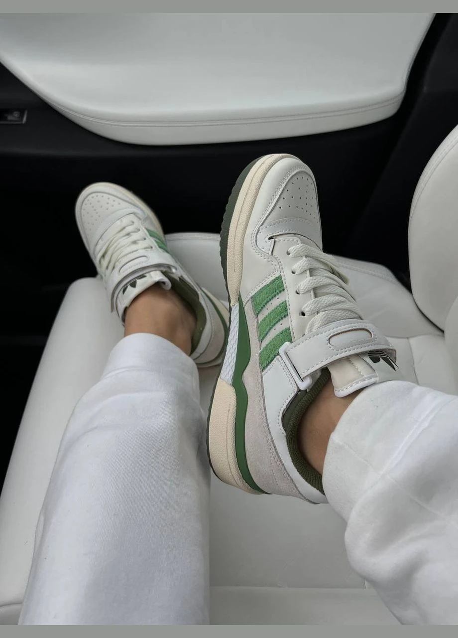 Зелені кросівки forum 84 low crew green — fy8683 38 No Brand
