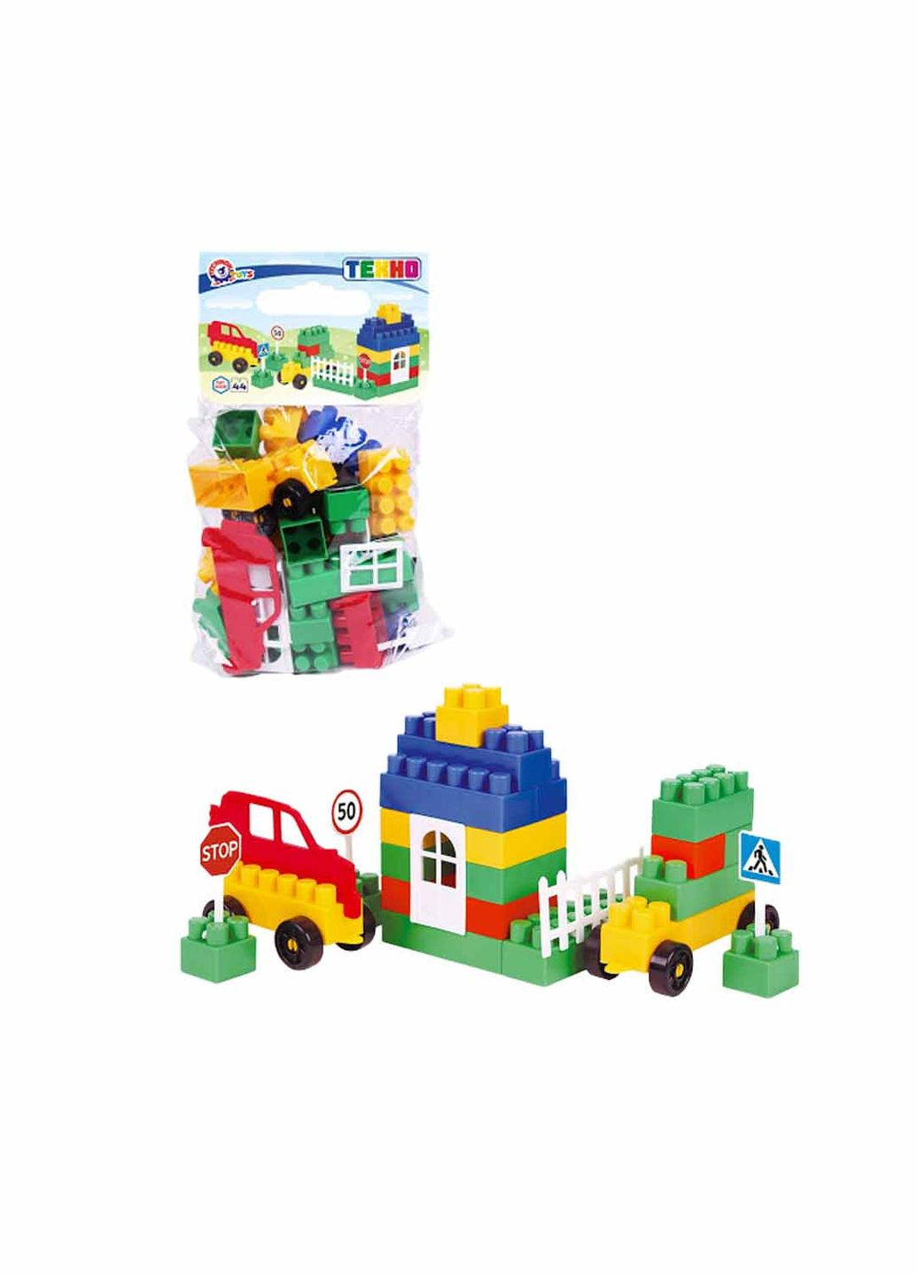 Конструктор блочный "Техно 0" цвет разноцветный 00-00140127 ТехноК (314891978)