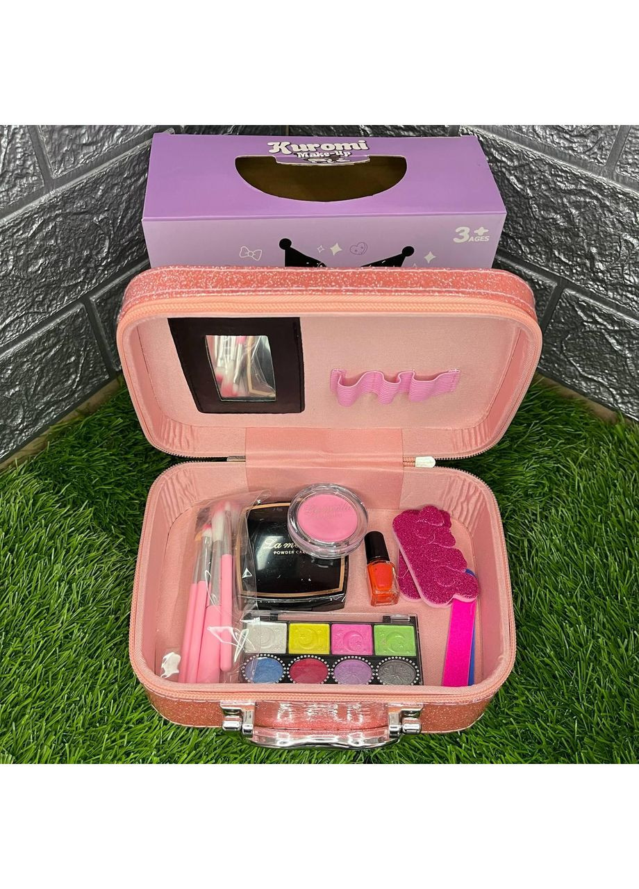 Детский кейс для макияжа тени для век, румяные, лак для ногтей, пудра No Brand (369976487)