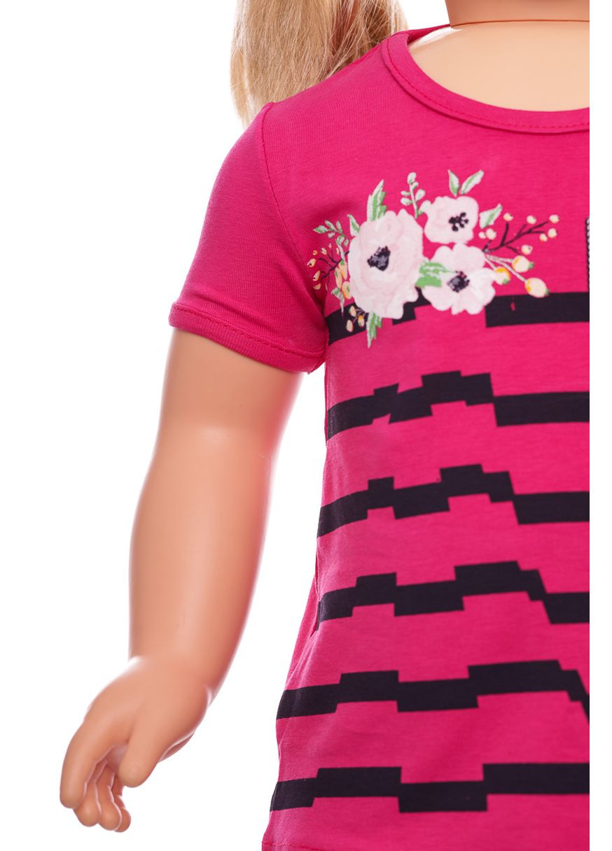 Комбинированный летний костюм летний для девочки трикотажный rabbit розовый 80 см (32469) BABYKROHA