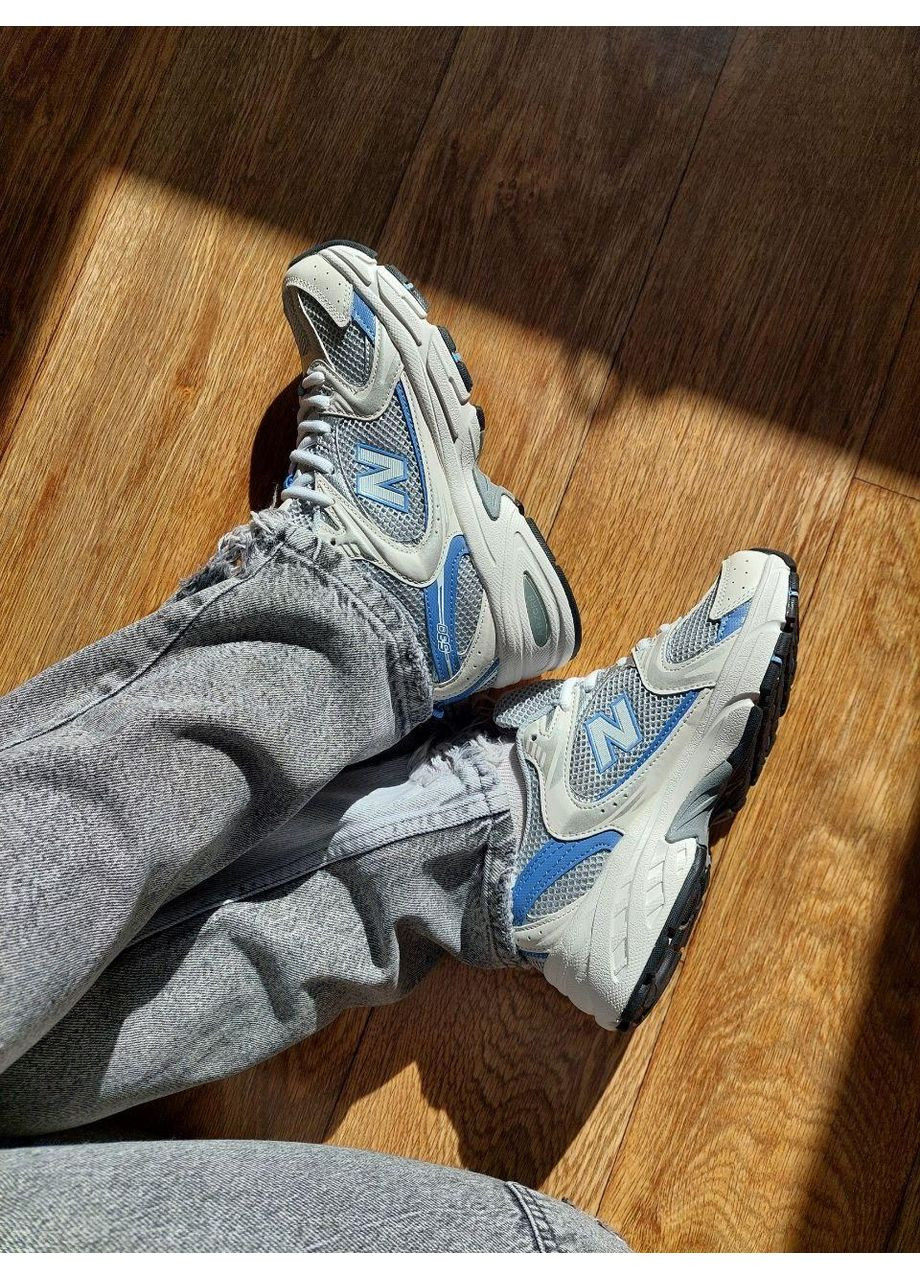 КРОССОВКИ ЖЕНСКИЕ NEW BALANCE 530 WHITE MINT НЬЮ БЕЛАНС 530 No Brand белые демисезоны (367171403)