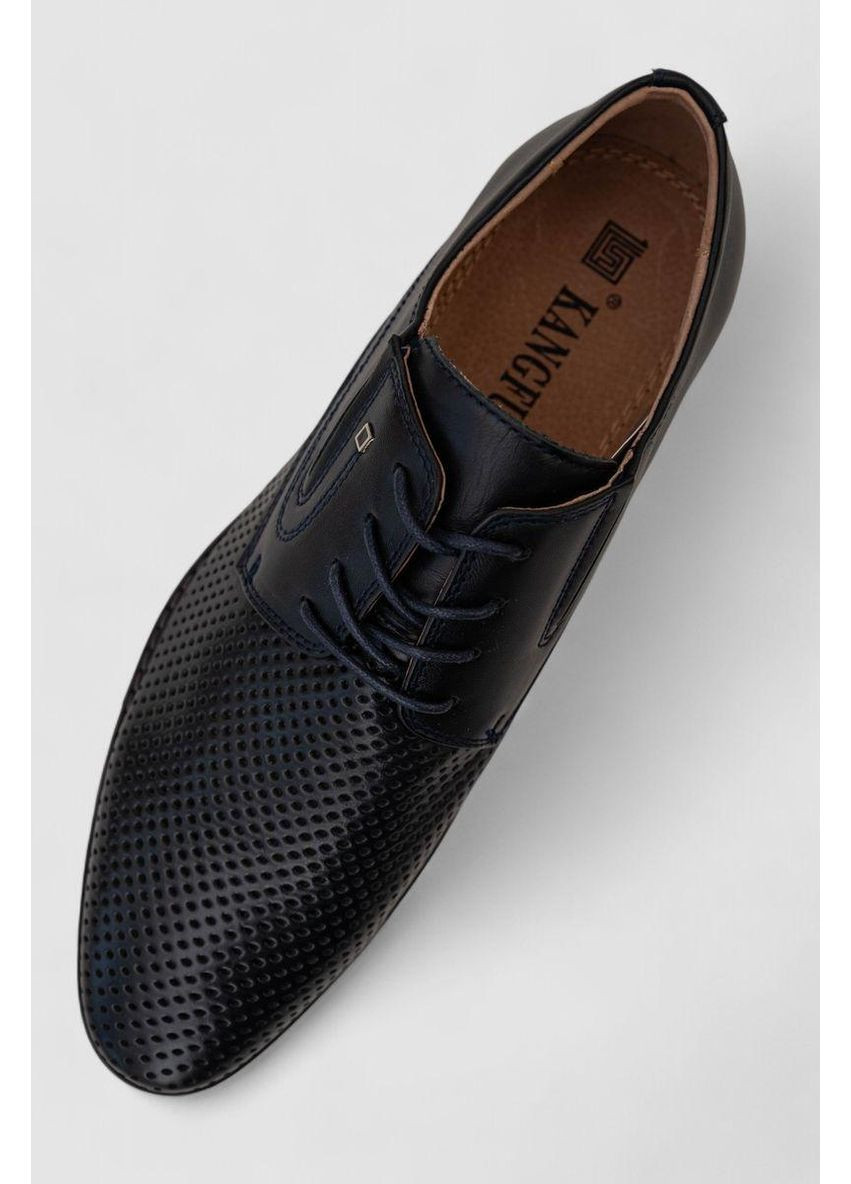 Туфлі чоловічі з перфорацією, колір темно-синій, 243RC301 No Brand (366667705)