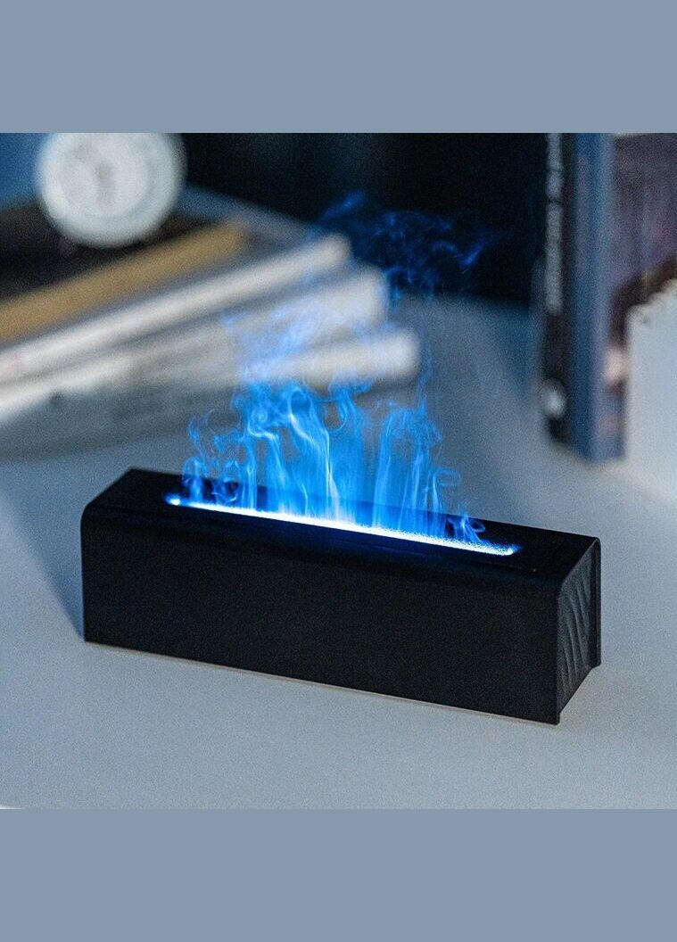 Увлажнитель воздуха, портативный аромадифузор с имитацией огня H3 Nordic Style Flame 200 мл, Black Kinscoter (322721277)