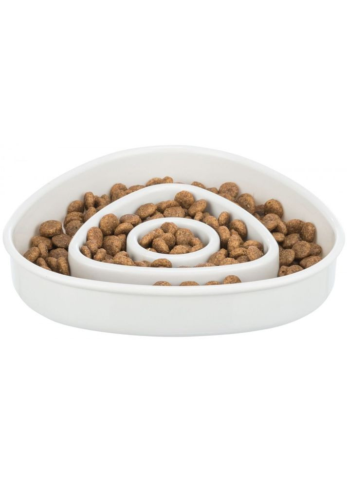 Миска Медленное кормление для кошек, 15х15 см, 350 мл (серая) Trixie (355255595)