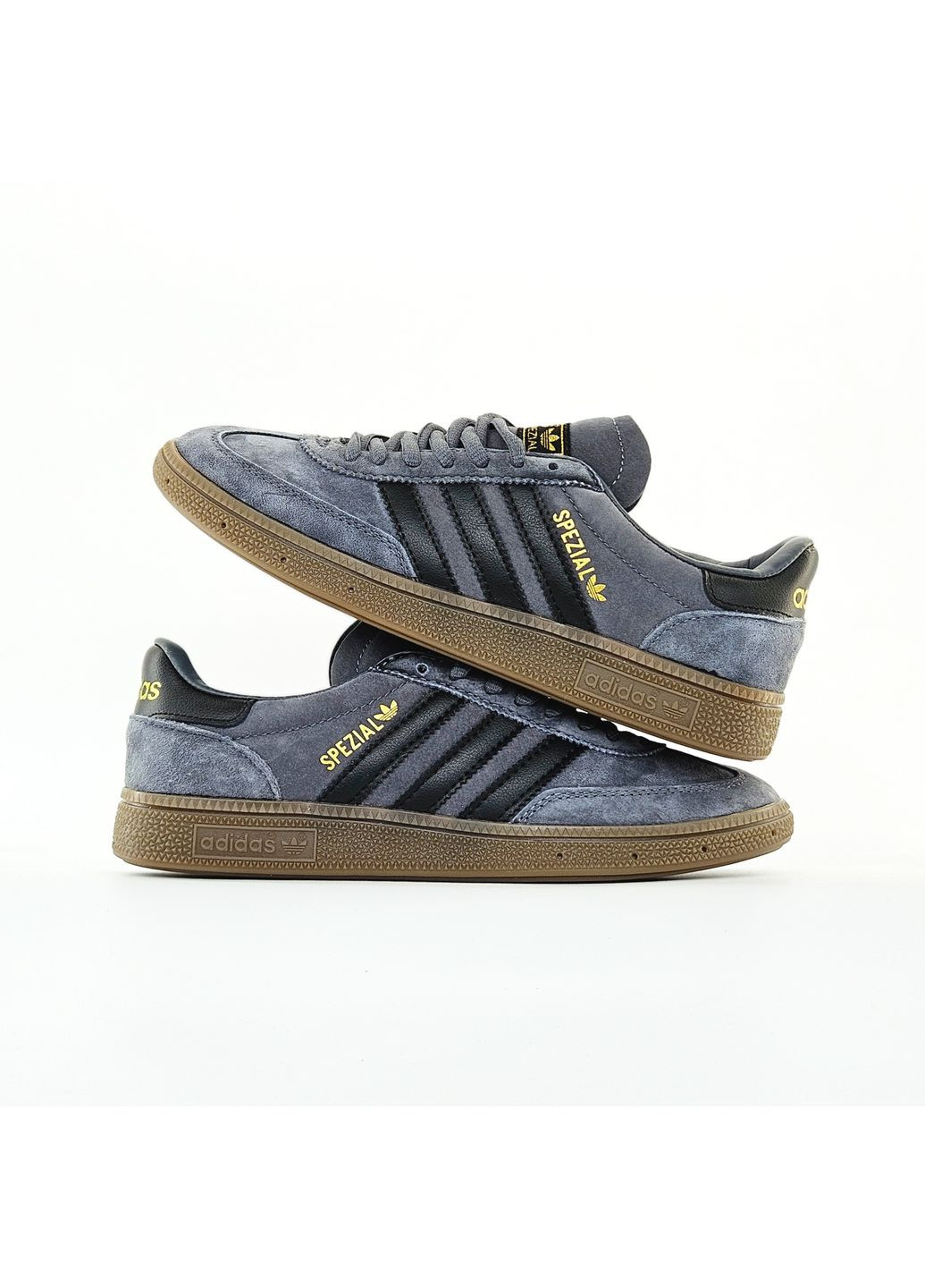 Сірі Осінні кросівки чоловічі і жіночі adidas spezial grey black brown | адідас спешел сірі No Brand