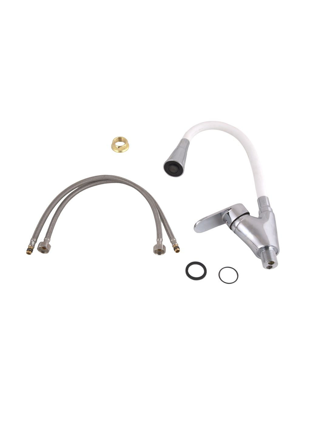 Смеситель для кухни Tani с гибким изливом (k40) LDTAN007F3WCR40423 White / Chrome LIDZ 007F3 (324805287)