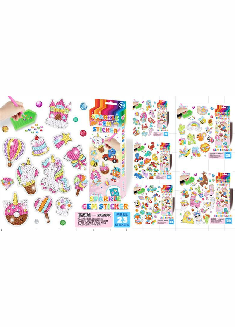 Алмазна мозаїка C 64272 23 наліпки, алмази, тарілочка, стилус, віск, ВИДАЄТЬСЯ МІКС ВИДІВ, в коробці 150245 7.. Модняшки (315688058)