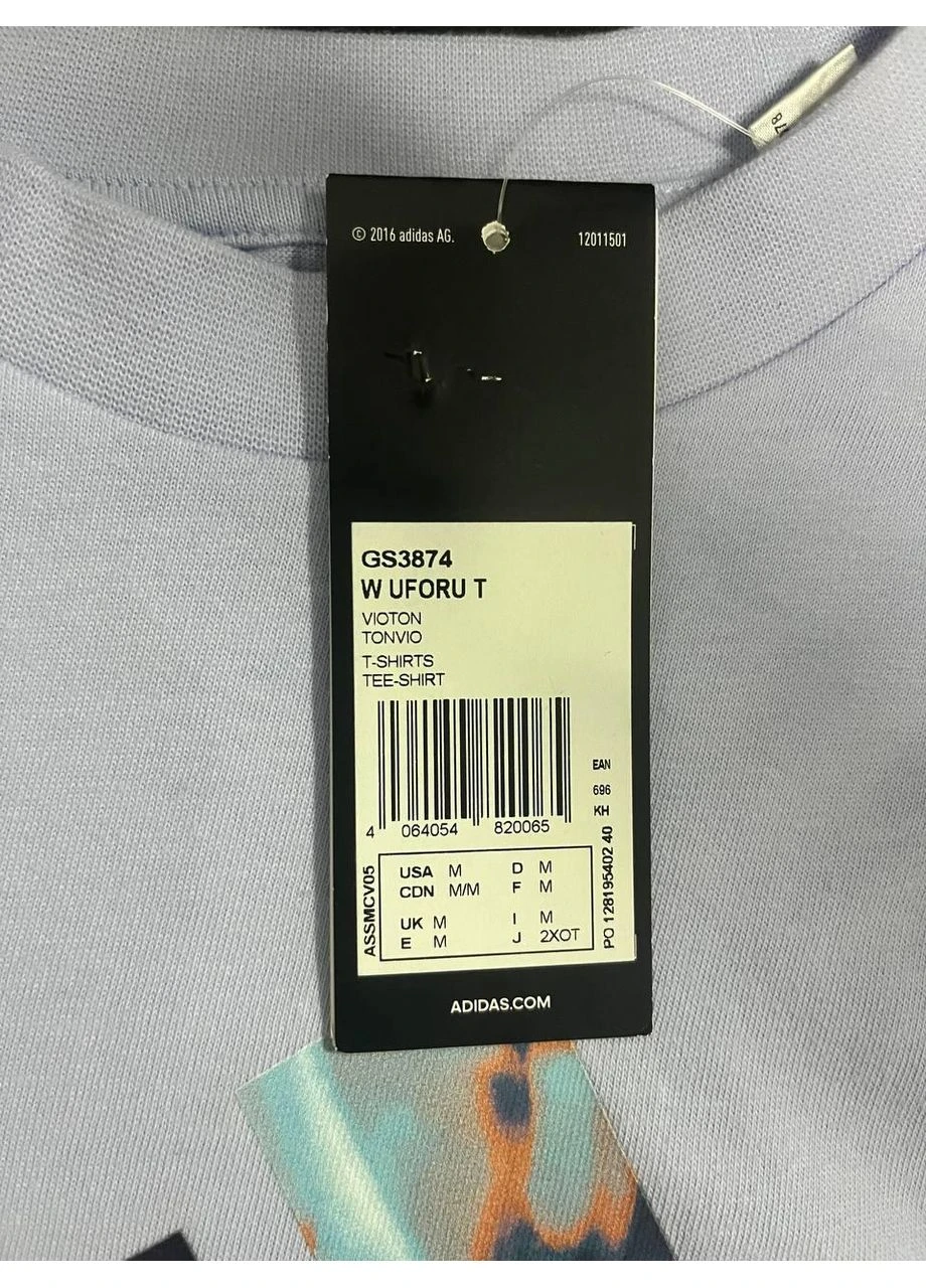 Футболка женская фиолетовая размер M adidas - (394473540)