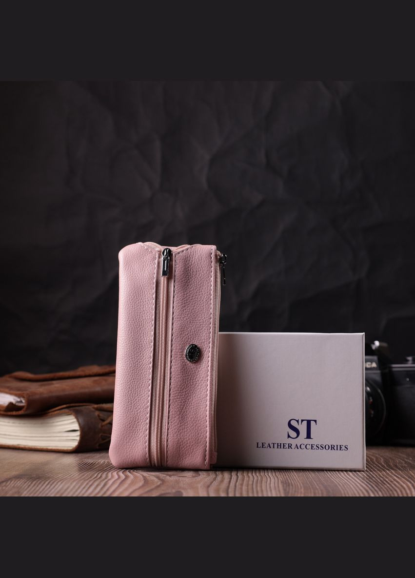 Стильна ключниця ніжного кольору із натуральної шкіри 22510 st leather (331907071)