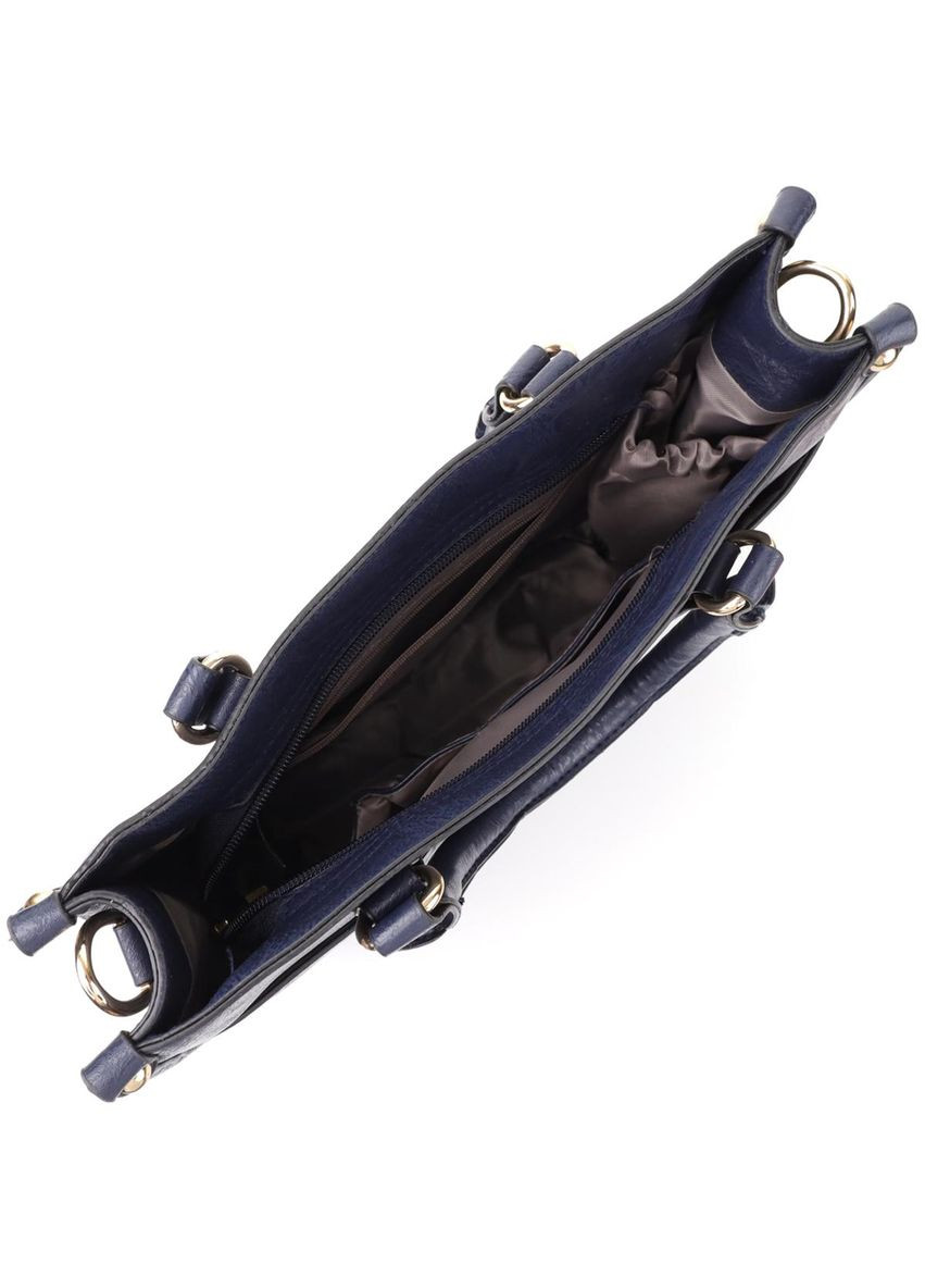 Сумка жіноча з екошкіри через плече середня Синій 39325 Vintage (355245302)