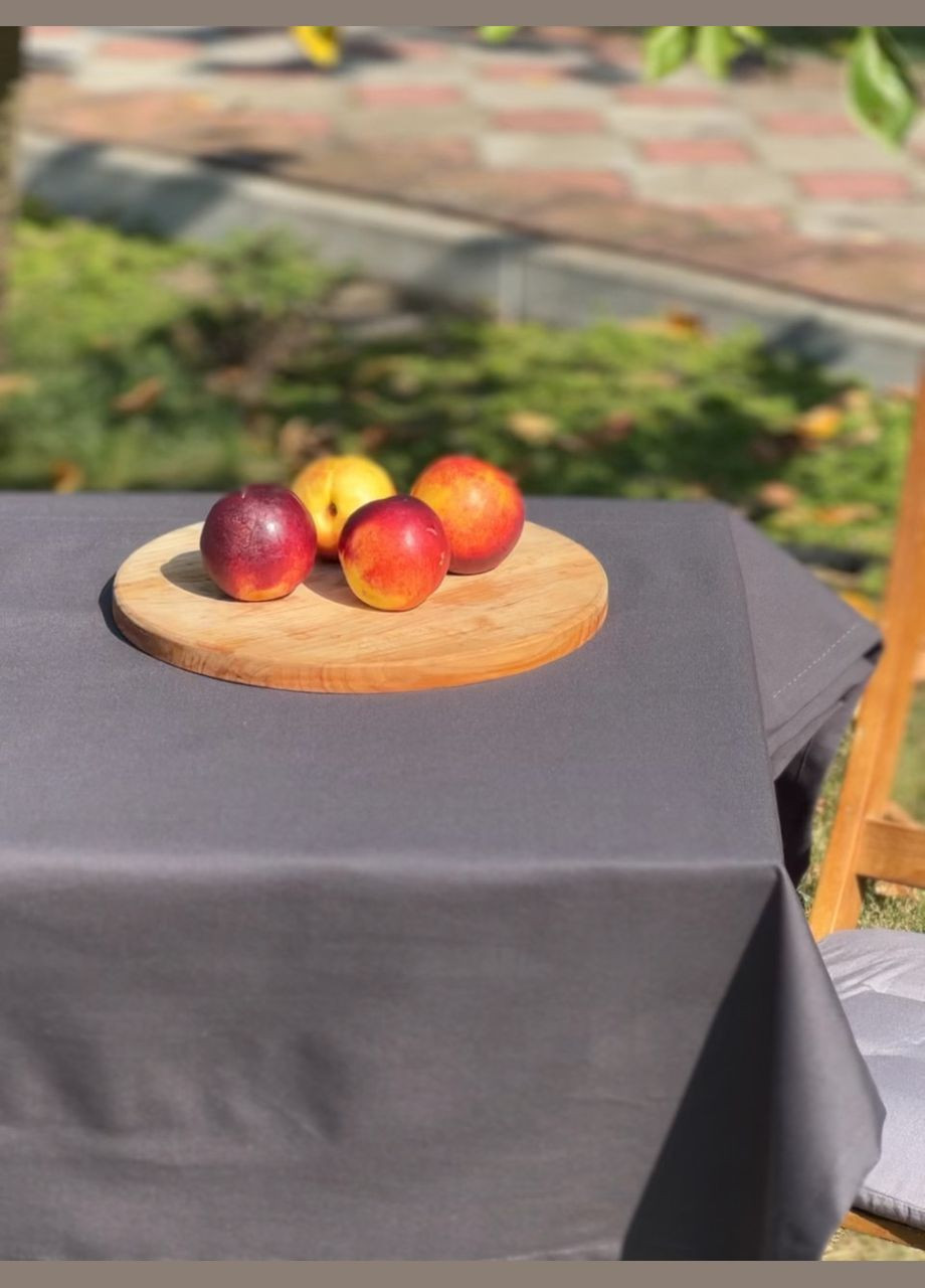 Водовідштовхувальна Скатертина "Мокрий асфальт" 380х140 см (+ 8 серветок 30х40) No Brand (330250877)