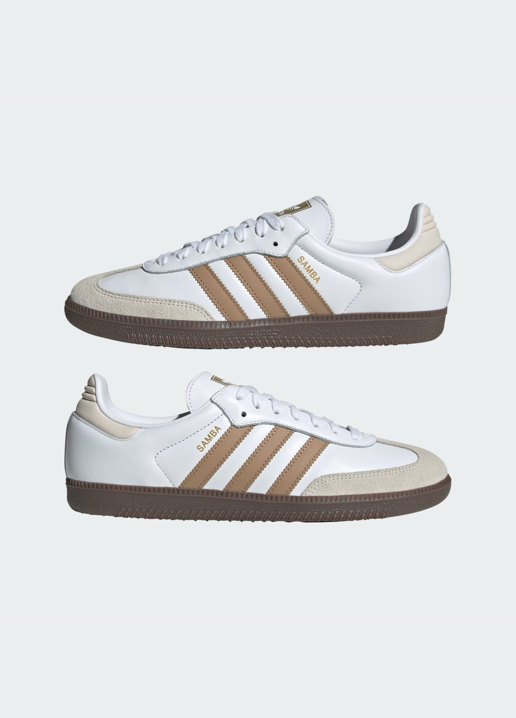 Білі літні кросівки samba og adidas