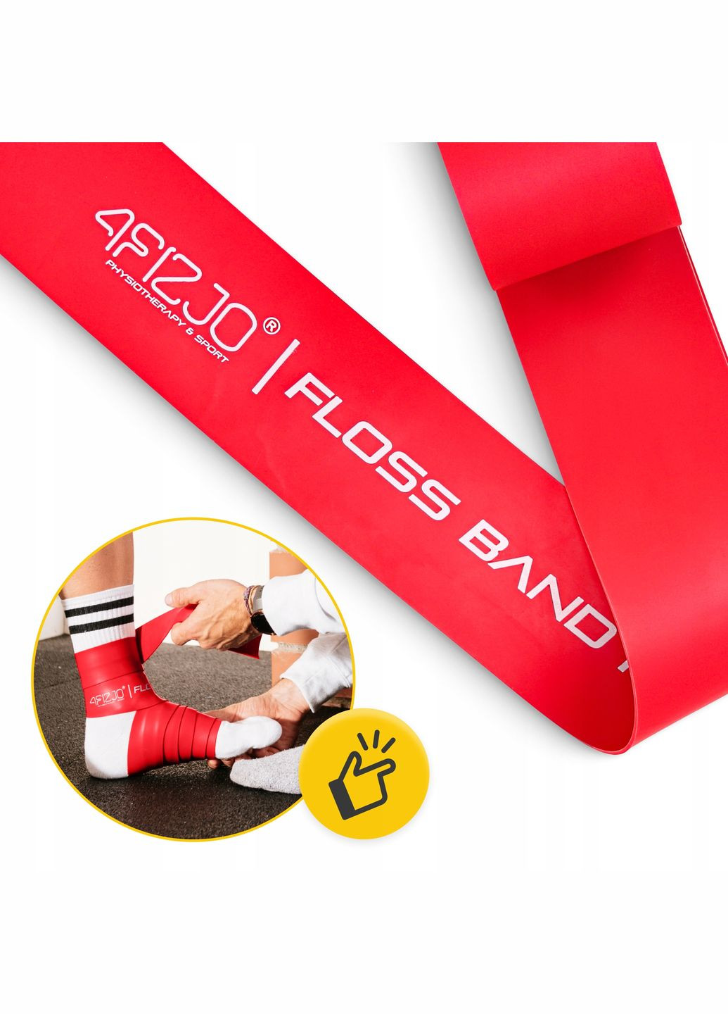 Лента компрессионная для флоссинга Floss Band 207 x 5 x 0.1 см Red () 4FIZJO P-5907222931899 (340459127)