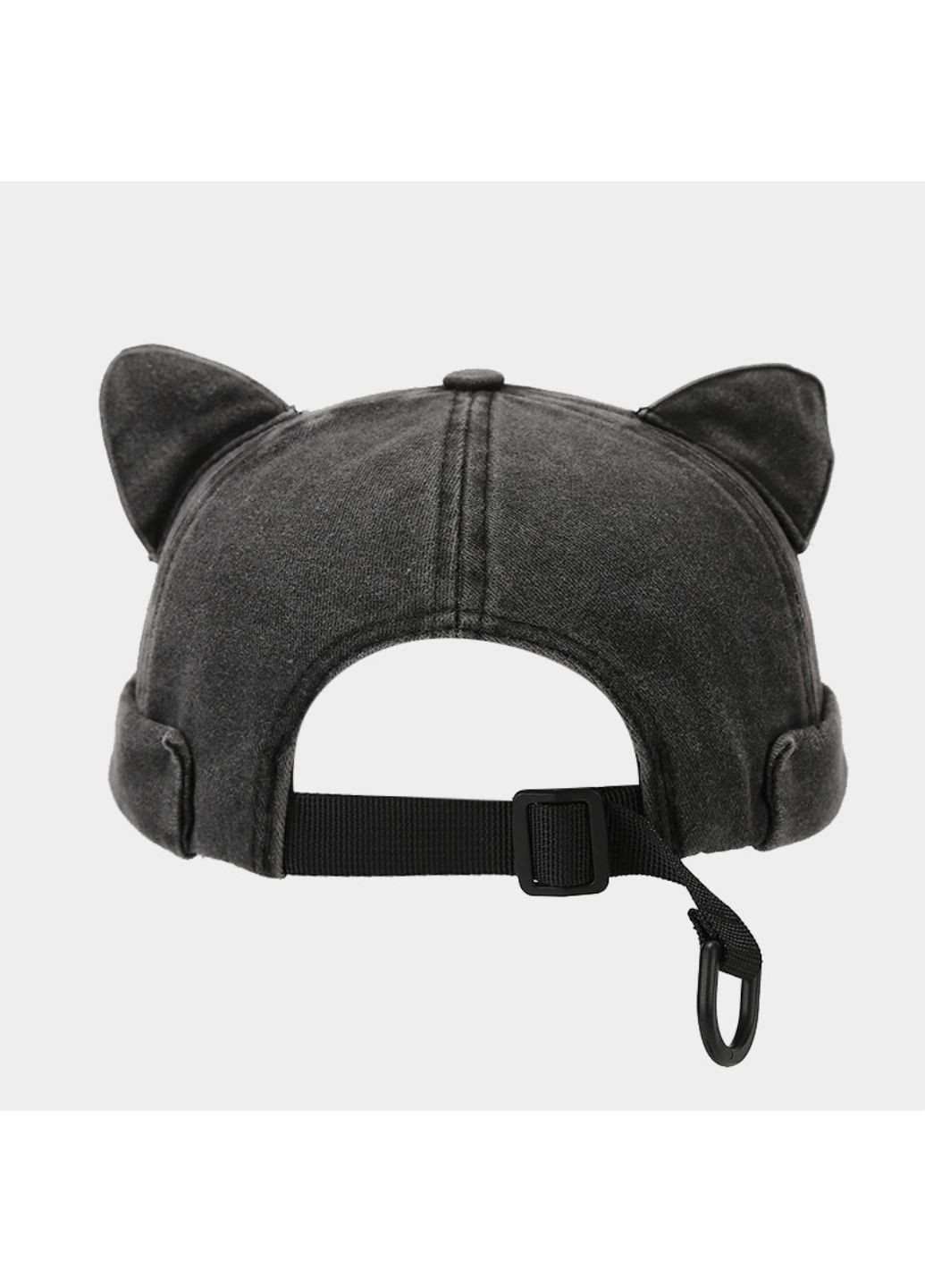 Коротка шапка кепка, докер з вушками 55-58р Сірий (2375) No Brand (317232659)