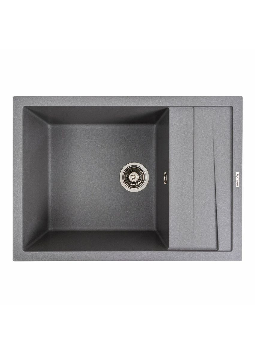 Кухонна мийка гранітна матова 7050 CASCADA мусон Platinum (336938496)