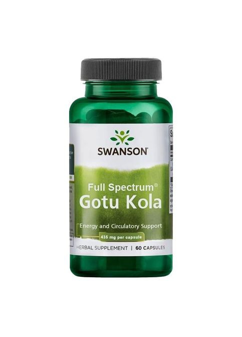 Готу кола Gotu Kola 435 mg, 60 капсул Swanson (290667975)