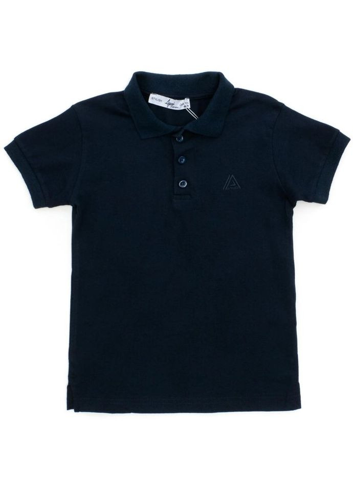 Темно-синя демісезонна футболка дитяча поло (4207-146b-darkblue) A-yugi