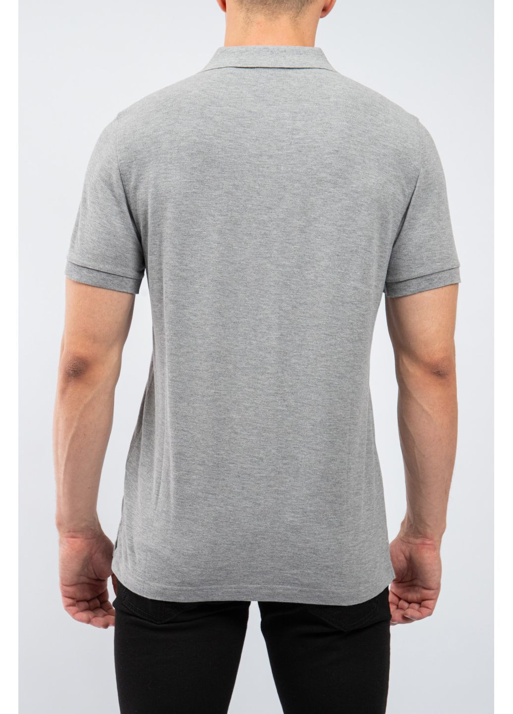 Серая футболка-серая хлопковая футболка-поло для мужчин Gant