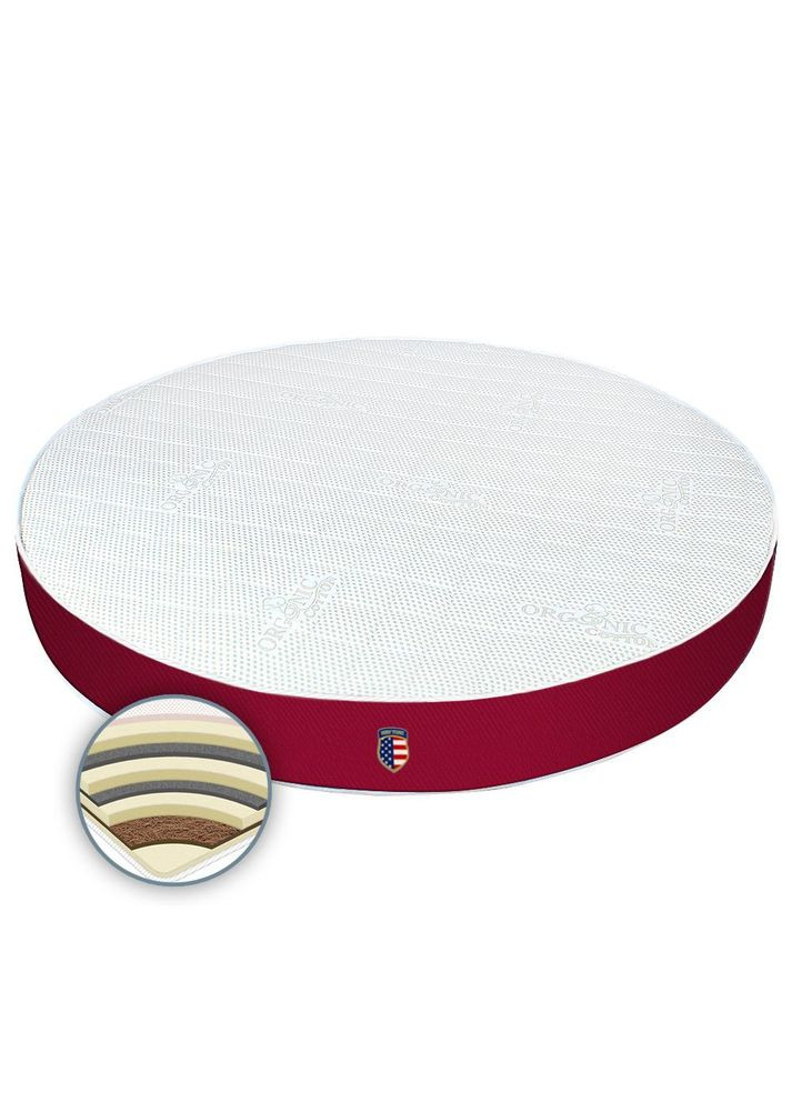 Матрац 190х190 см круглий ортопедичний New York Memory Homefort (317589907)