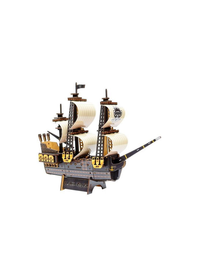 Деревянный 3D конструктор "Пиратский корабль" Puz-00928, 196 деталей PuzzleOK (367971208)