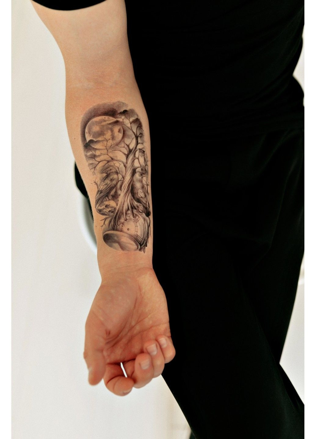 Тату "Ліс і місяць" Tattooshka (325699435)