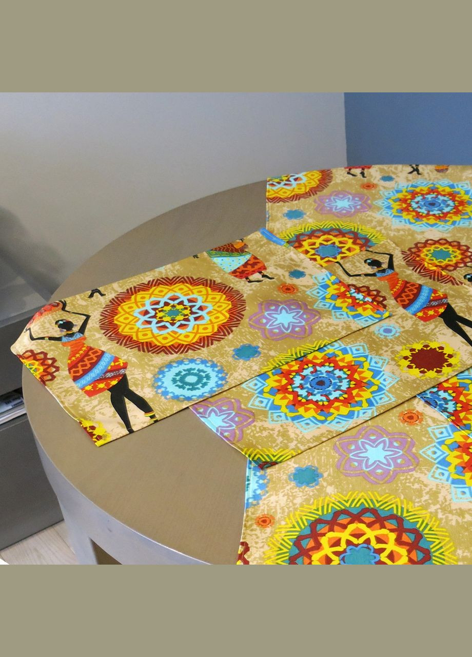 Сервировочный коврик прямоугольный, салфетки на стол под тарелки (набор из 2 салфеток) "Намибия" Maystat (305390487)