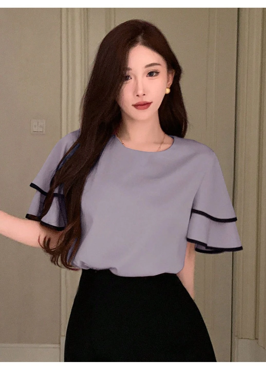 Фіолетова блуза SHEIN